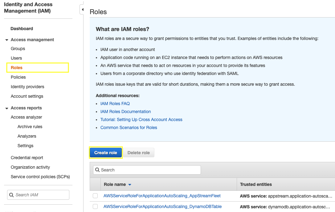 iam role create ec2 services aws core instance then