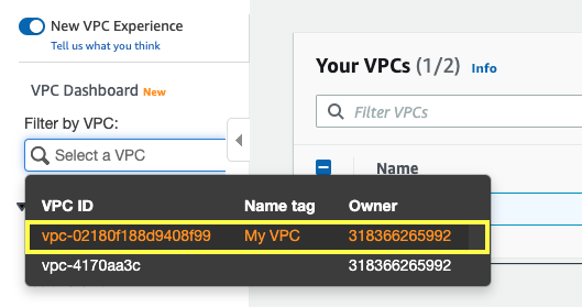 Select VPC